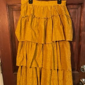 Target yellow mid skirt